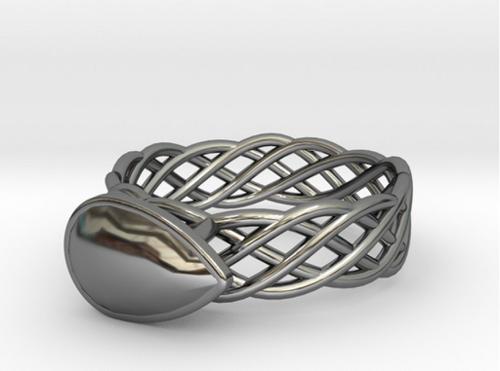 Torus Knot Plus Ring 17.53mm with Pear Gem preview image